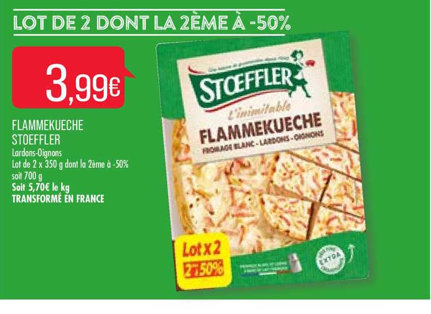 flammeukueche stoeffler lot de 2 dont la 2ème à -50%