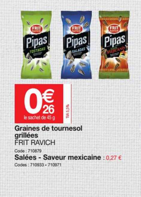 Graines De Tournesol Grillees Frit Ravich