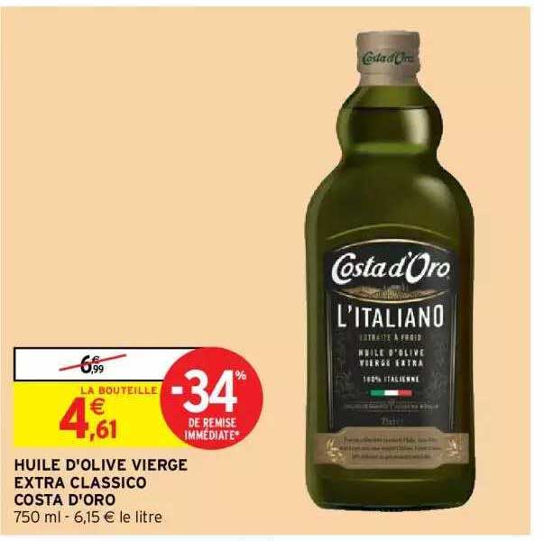 huile d'olive vierge extra classico costa d'oro