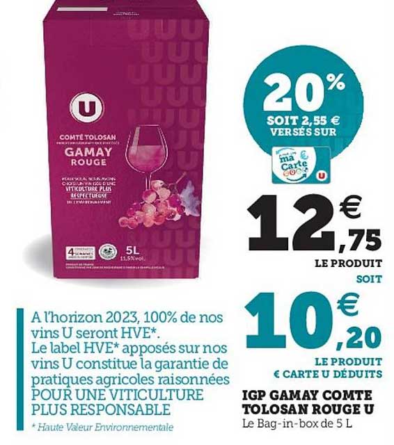 igp gamay comte tolosan rouge u