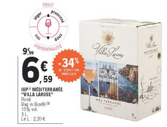 igp méditerranée "villa larose"