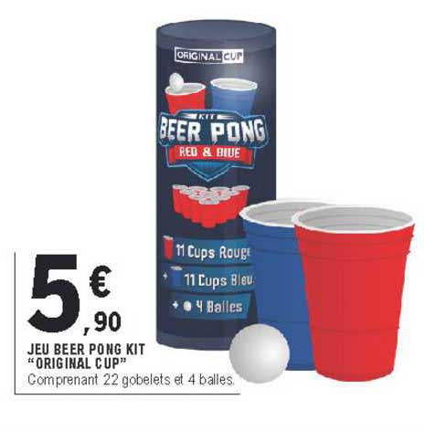 jeu beer pong kit "original cup"