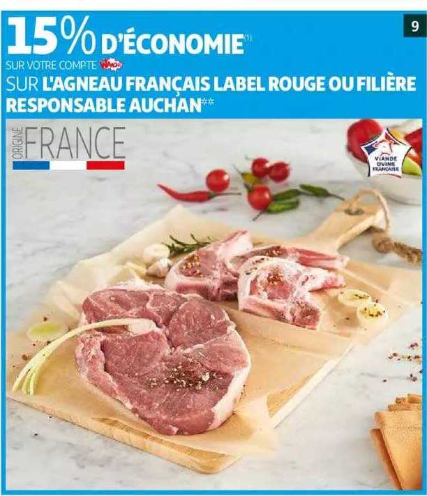 l'agneau français label rouge ou filière responsable auchan