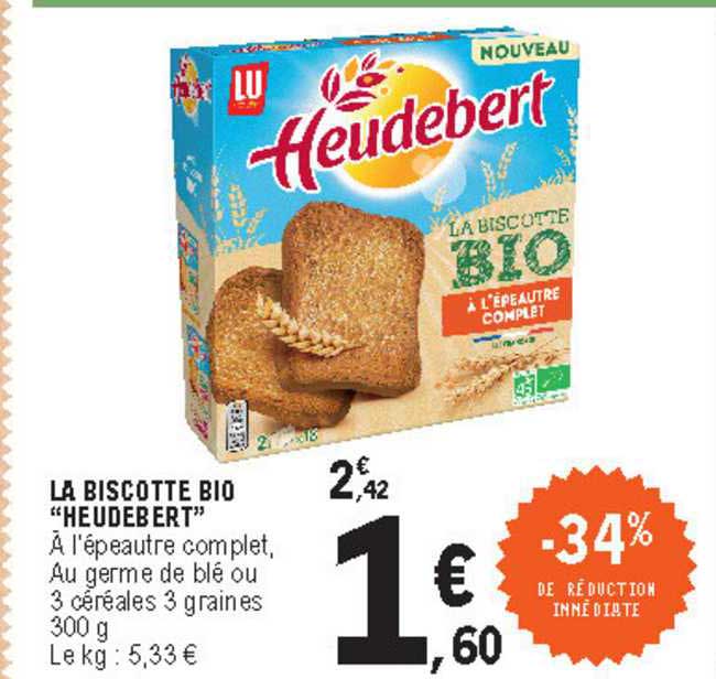 La Biscotte Bio "heudebert"