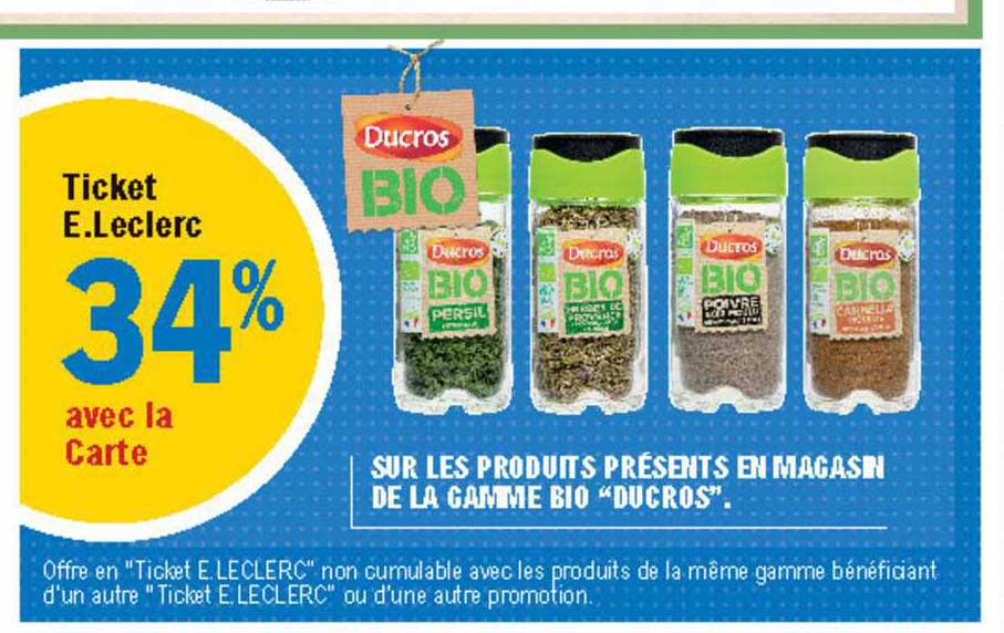 La Gamme Bio "ducros"