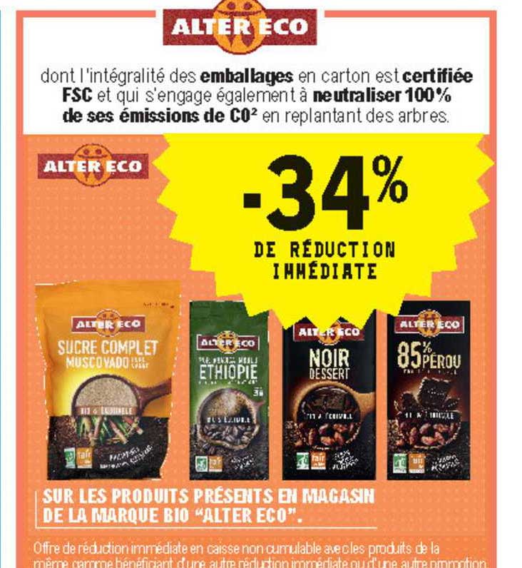 la marque bio "alter éco"