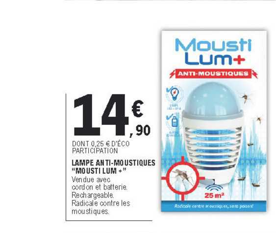 lampe anti-moustiques "mousti lum+"