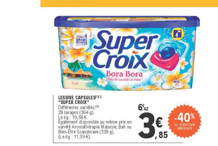 Lessive Capsules "super Croix"