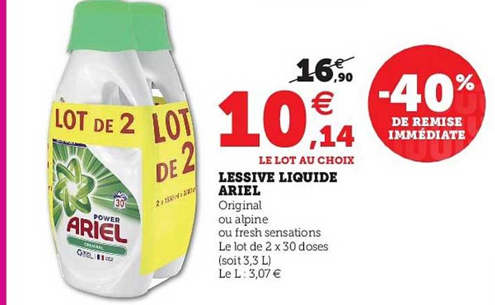 Lessive Liquide Ariel