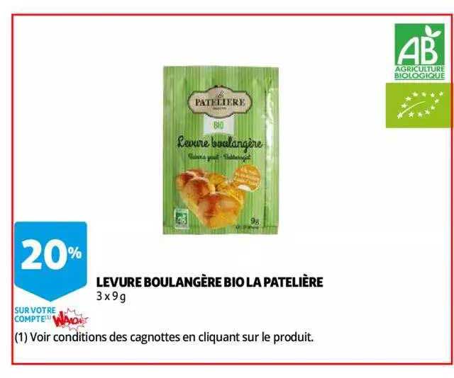 levure boulangère bio la patelière