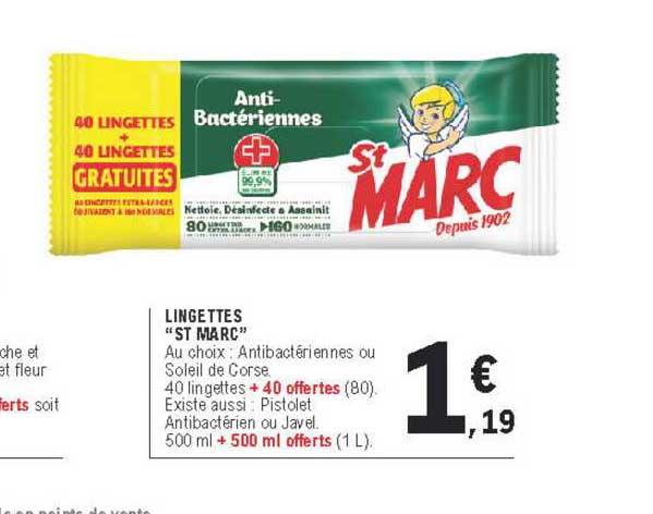 Lingettes "st Marc"
