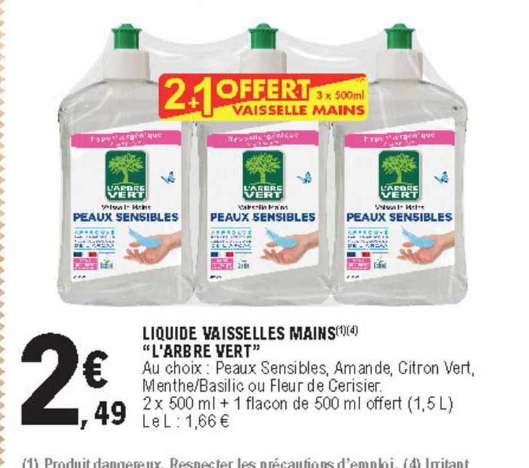 liquide vaisselles mains "l'arbre vert"