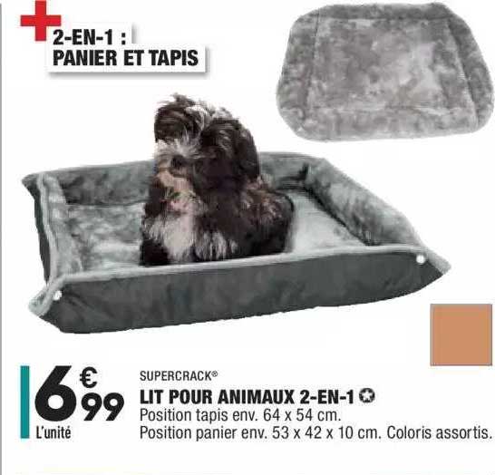 lit pour animaux 2-en-1