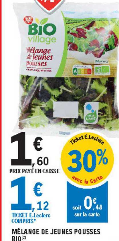 mélange de jeunes pousses bio