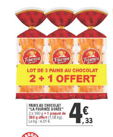 pains au chocolat "la fournée dorée"
