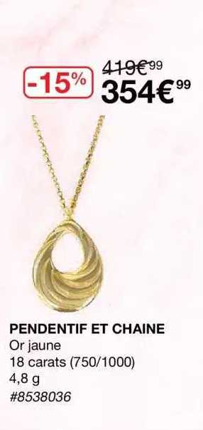 pendentif et chaîne