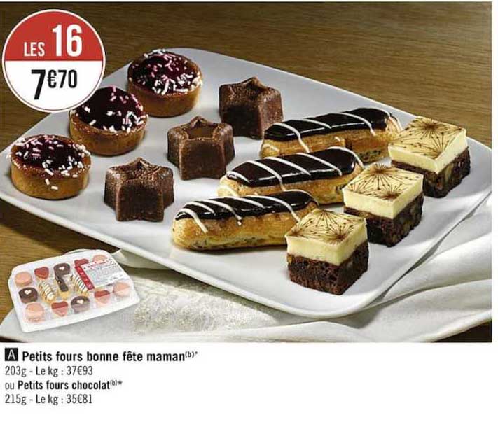 Petits Fours Bonne Fête Maman