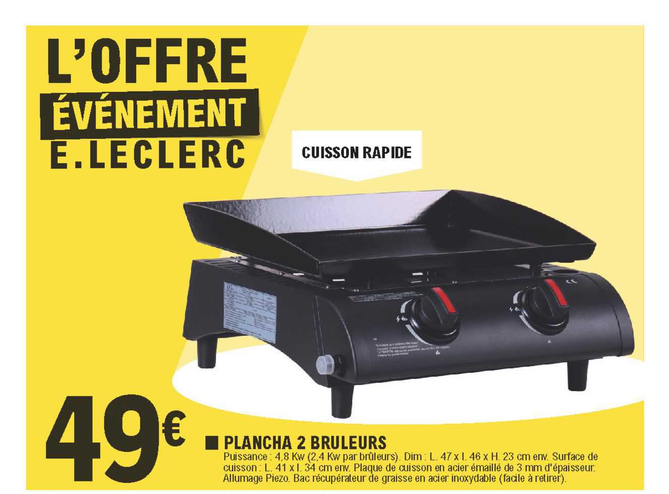 Plancha 2 Bruleurs