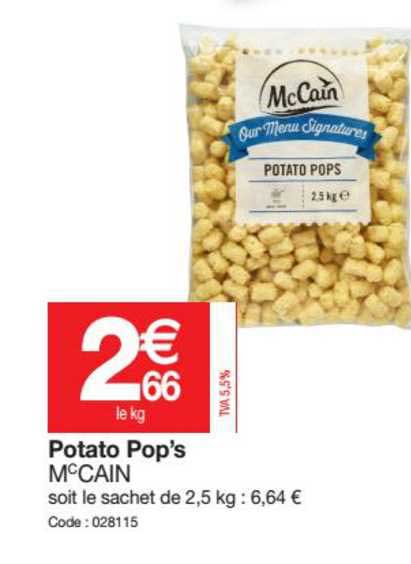 potato pop's mccain