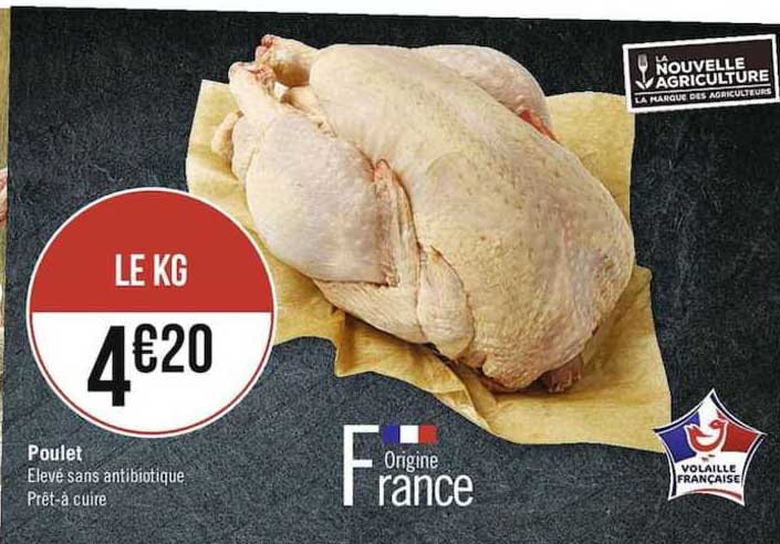 poulet élevé sans antibiotique