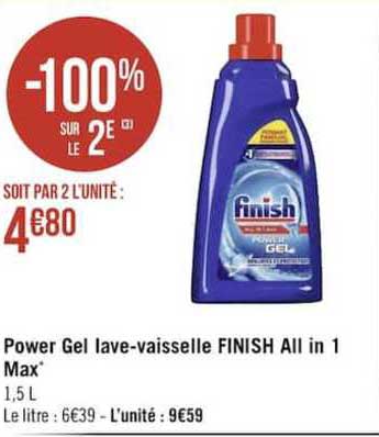 power gel lave-vaisselle finish all in 1 max