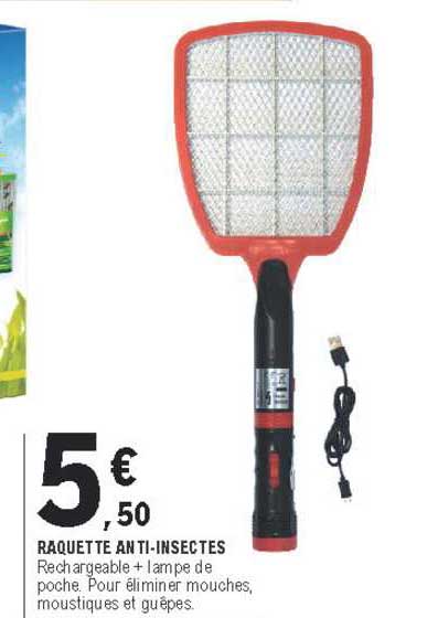 raquette anti-insectes