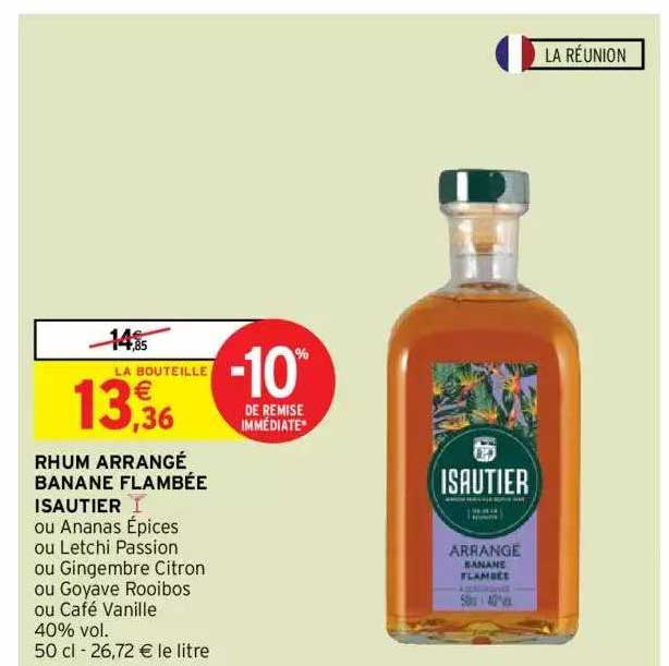 rhum arrangé banane flambée isautier