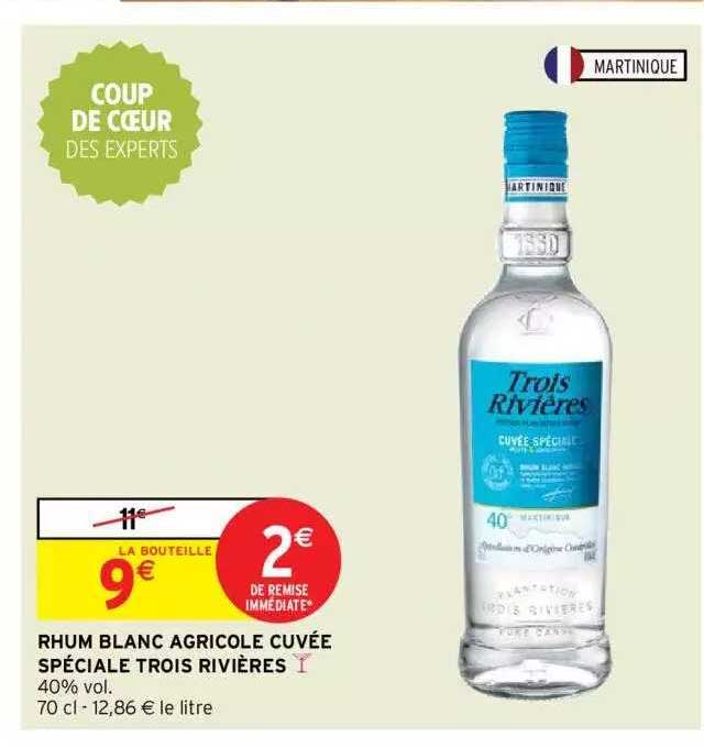 Rhum Blanc Agricole Cuvée Spéciale Trois Rivières