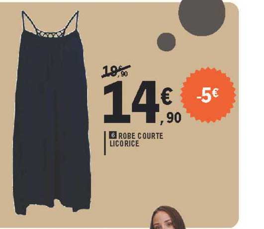 robe courte licorice