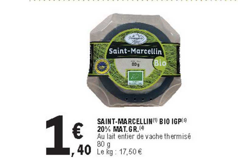 saint-marcellin bio igp 20% mat. gr.