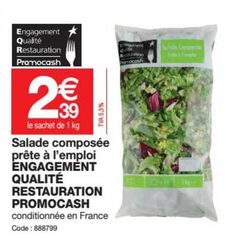 salade composee prete a l'emploi engagement qualite restauration promocash