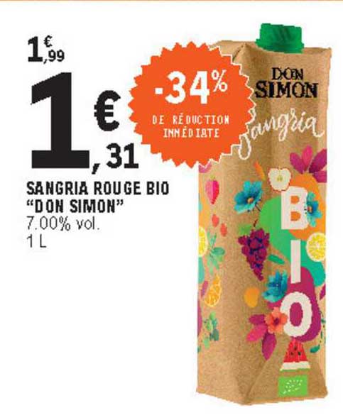 sangria rouge bio "don simon"