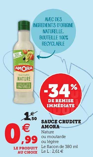 Sauce Crudité Amora -34% De Remise Immédiate