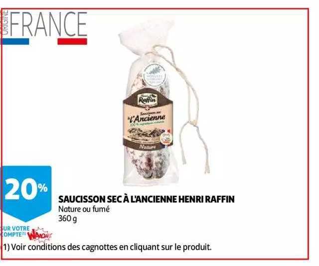 saucisson sec à l'ancienne henri raffin