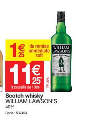 scotch whisky william lawson's