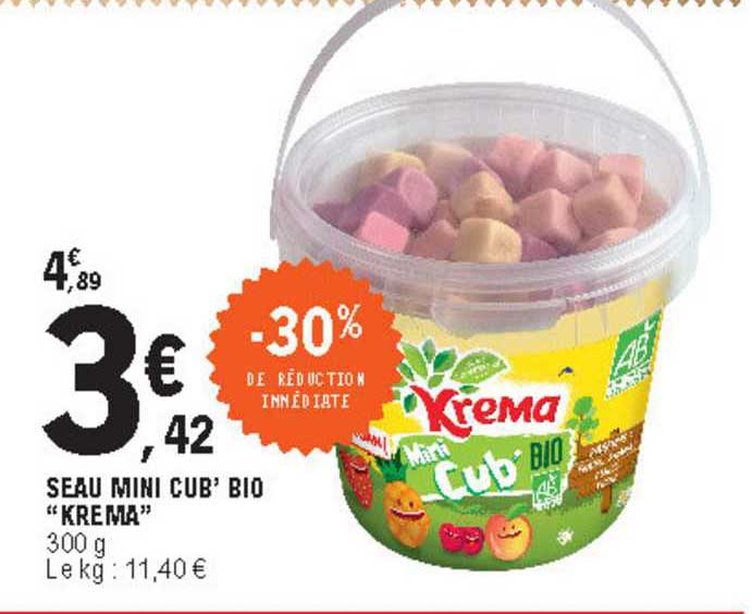 seau mini cub' bio "krema"