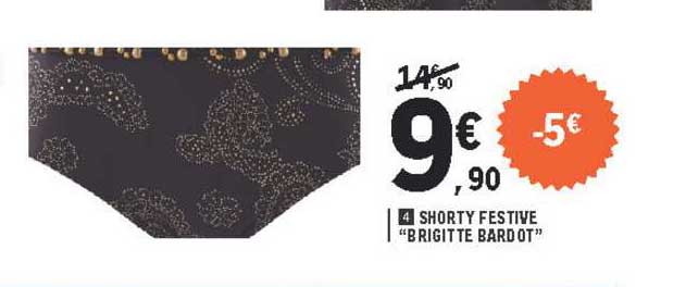 shorty festive "brigitte bardot"