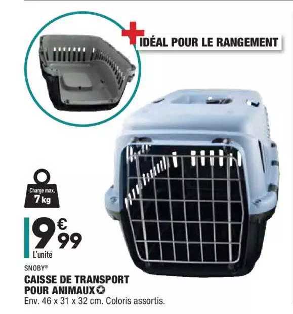 snoby caisse de transport pour animaux