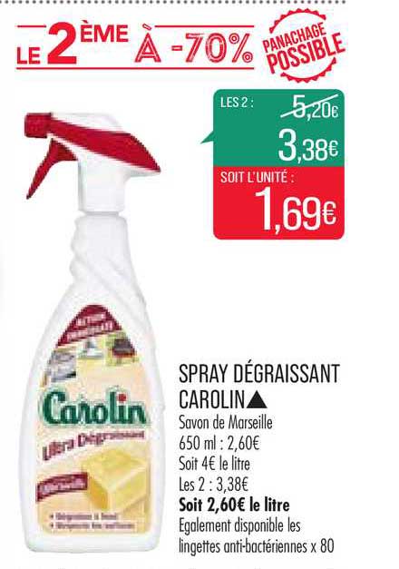 Spray Dégraissant Carolin