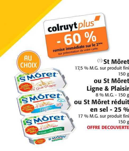 st môret ou st môret ligne & plaisir ou st môret réduit en sel -25% -60% de remise immédiate sur le 2ème