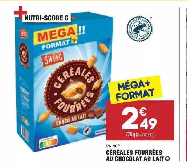 Swing Cereals Fourrees Au Chocolat Au Lait