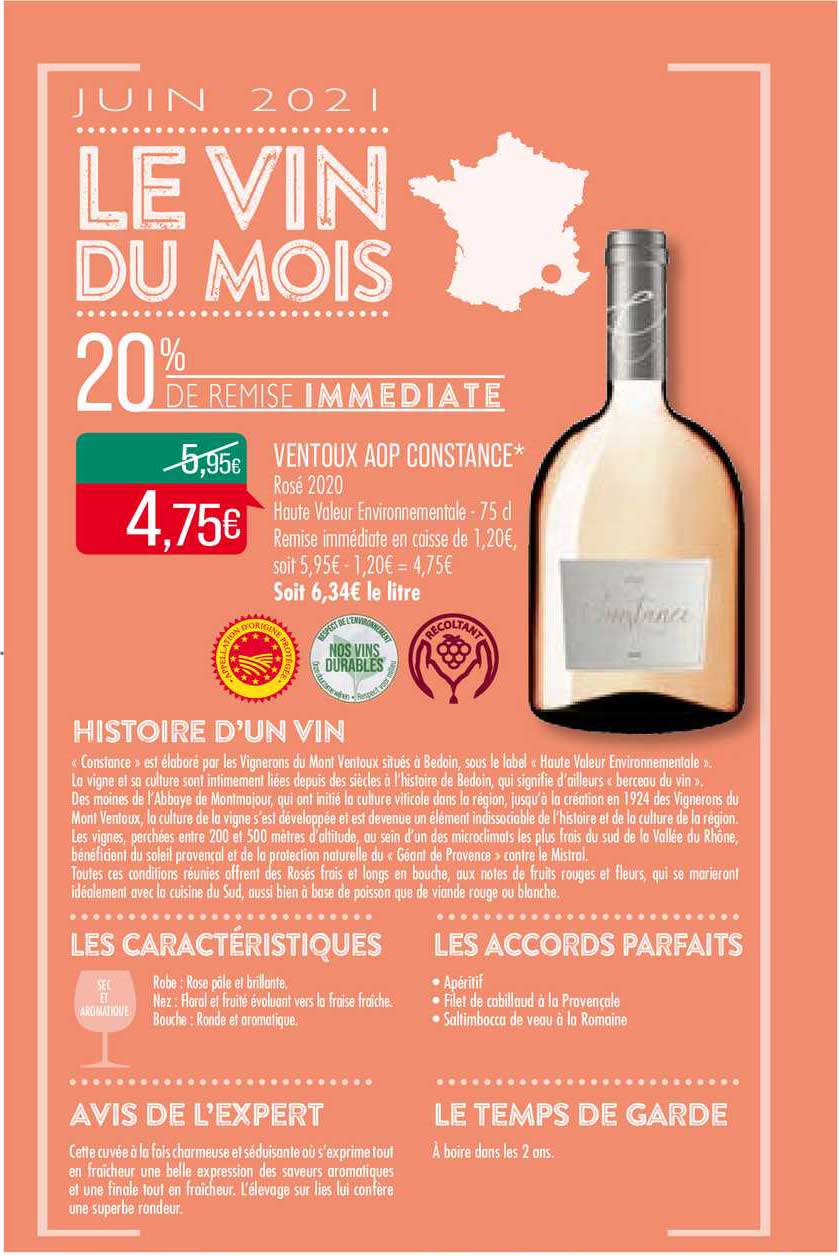 Ventoux Aop Constance 20% De Remise Immédiate