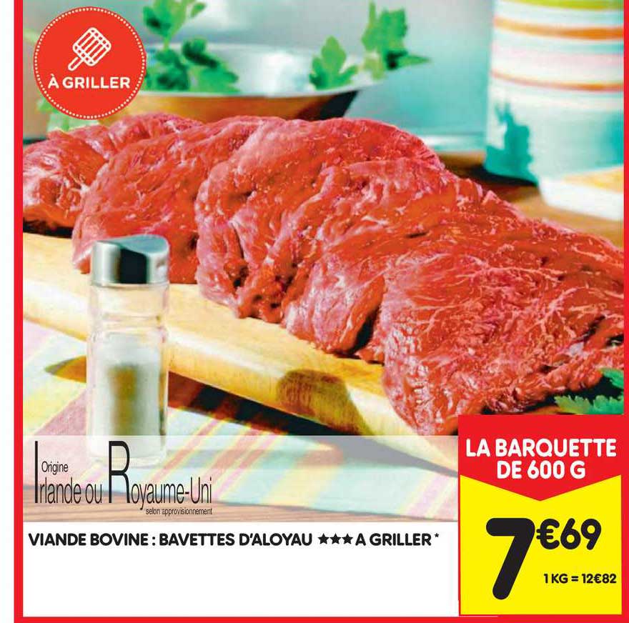 viande bovine : bavettes d'aloyau à griller