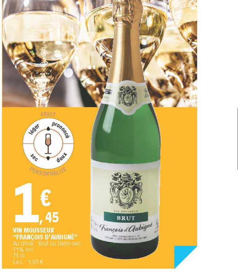 vin mousseux "françois d'aubigné"