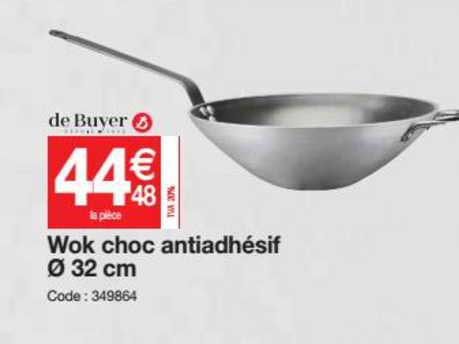 wok choc antiadhesif 32 cm