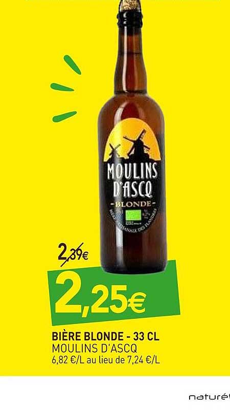 bière blonde moulins d'ascq -33cl