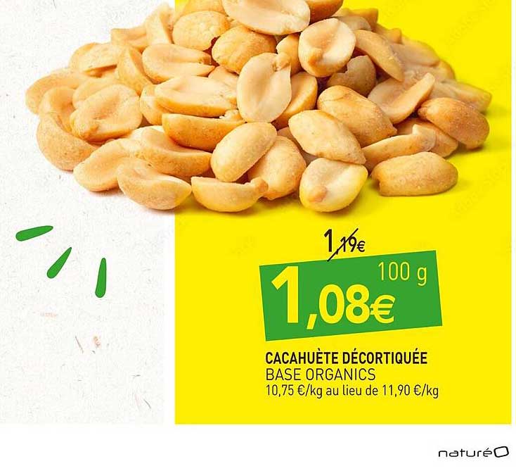 Cacahuète Décortiquée Base Organics