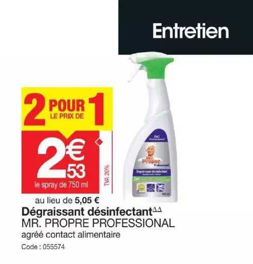 dégraissant désinfectant mr. propre professional