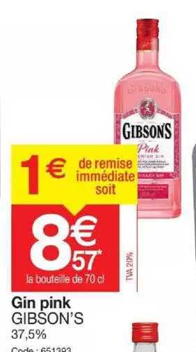 Gin Pink Gibson's 37,5%