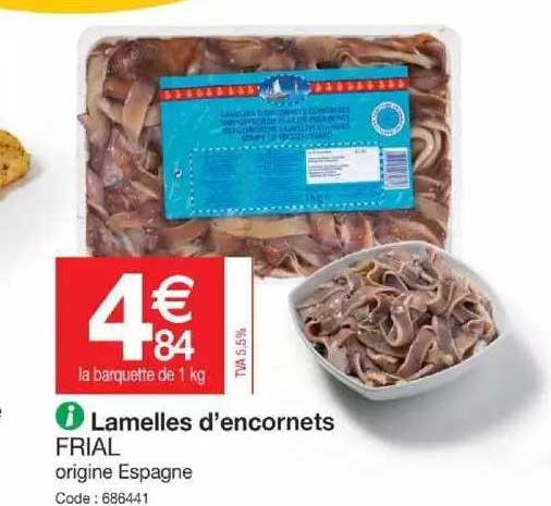 lamelles d'encornets frial